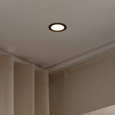 Nordlux Olea 3-Kit - spot encastré - Ø 85 mm, Ø 68 mm taille d'encastrement - 4,4W LED inclus - IP65 - noir