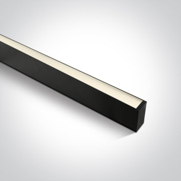ONE Light LED Profils linéaires Medium - 7 x 3,5 cm - 150 cm de longueur - 50W LED inclus - noir
