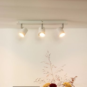 Lucide Rilou - spot en saillie - 42 x 7,5 x 12 cm - 3 x 4,5W LED dimmable inclus - blanc