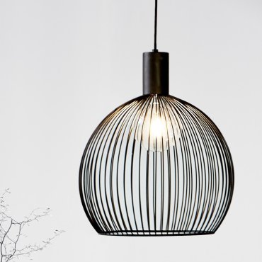 Design for the People Aver 40 - lampe suspendue - Ø 40 x 352,85 cm - noir