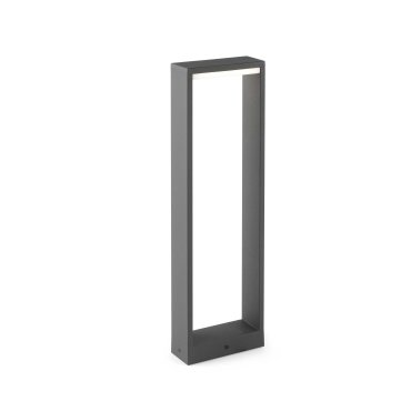 Faro Alp - lampe de jardin - 15 x 6 x 50 cm - 7W LED inclus - IP54 - gris foncé