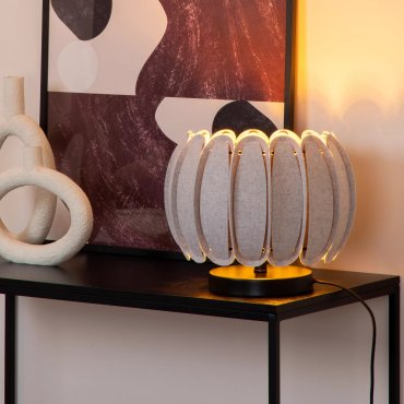 Lucide Spencer - lampe à poser - Ø 30 x 19,5 cm - gris