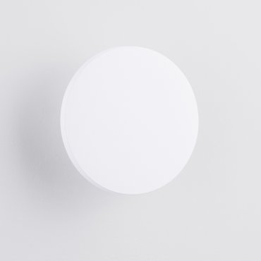 Nova Luce Tower - applique murale extérieure - Ø 16,5 x 5,8 cm - 8W LED inclus - IP65 - blanc sablé