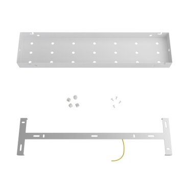Creative Cables - Rose-One Rosace de plafond rectangulaire 21+6 trous - 52 x 12 x 3,5 cm - blanc