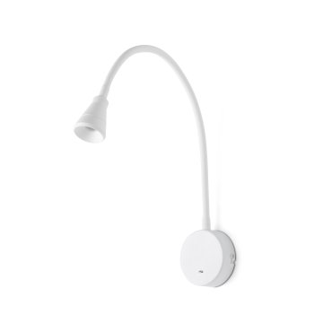 Faro Bell - applique murale avec interrupteur - 4 x 50 x 4 cm - 3W LED inclus - blanc mat