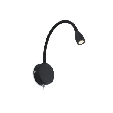 Faro Loke - applique murale avec interrupteur - 3 x 32 cm - 3W LED inclus - noir mat