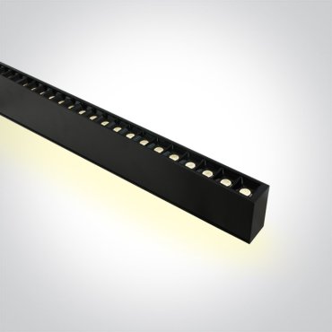 ONE Light LED Linear Profiles - lampe suspendue - 130 x 7 x 3,5 cm - intensité lumineuse réglable 20W/30W/40W + 16W/20W/25W LED inclus - couleur de lumière réglable - noir