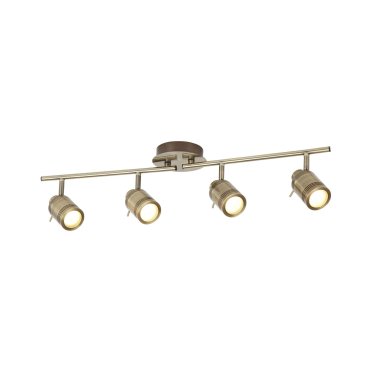 MODÈLE D’EXPOSITION - Searchlight Samson - spot en saillie 4L - 79 x 13 x 19,5 cm - IP44 - laiton antique