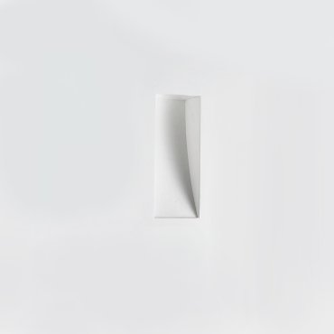 Nova Luce Cirocco - applique encastrée - 17 x 8 cm - crépi blanc