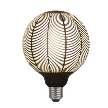 Searchlight Magician Lampe à filament LED - Ø 13 x 17 cm - E27 - 4W dimmable - 1800K - noir