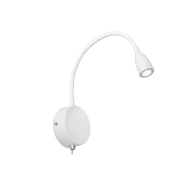 Faro Loke - applique murale avec interrupteur - 3 x 32 cm - 3W LED inclus - blanc mat