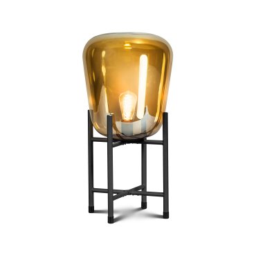 ETH Benn - lampe de table - Ø 33 x 65,2 cm - noir et or