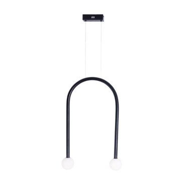 Maxlight Enigma - lampe suspendue - 40 x 180 cm - 2 x 2W LED inclus - noir