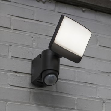 Lutec Sunshine - spot solaire avec capteur - 18 x 24 cm - 7,5W LED inclus - IP44 - gris foncé
