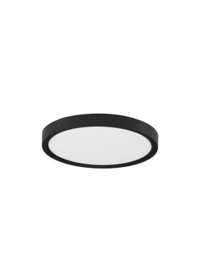 Nova Luce Dixie CCT - plafonnier - Ø 22 x 2,5 cm - LED 18W inclus - noir sable