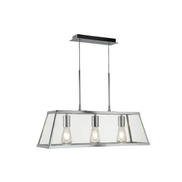 Searchlight Voyager - lampe suspendue - 65 x 20 x 100 cm - chrome