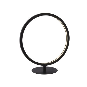 Searchlight Cirque - lampe de table - 30 x 15 x 33 cm - 12W LED dimmable inclus - noir et blanc mat