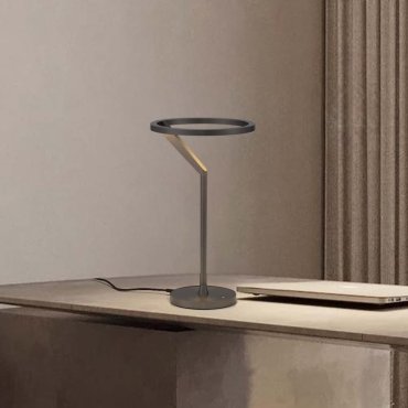 Nova Luce Tilia - lampe à poser - Ø 22 x 38 cm - 16W dimmable LED inclus - nickel brumeux