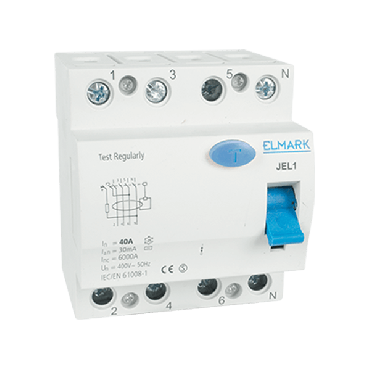 Disjoncteur Elmark - 4 pôles - 63A - 6kA