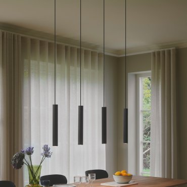 Nordlux Vico 4-rail - lampe suspendue - 115,5 x 5 x 170 cm - noir