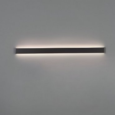 Nova Luce Seline - applique murale - 7,5 x 2,7 x 120 cm - LED 44W incl. - IP44 - noir sable