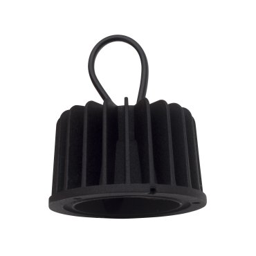 Nova Luce Cob - Module LED - Ø 6,3 x 3,8 cm - 10W LED inclus non-dimmersible - IP44 - noir - couleur de lumière blanc chaud
