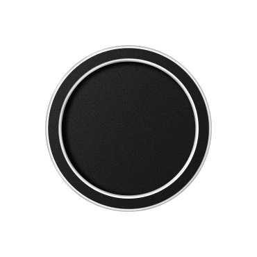 ETH Loïs - plafonnier - Ø 23 x 5 cm - 3 niveaux de gradation - 15W LED inclus - IP44 - noir