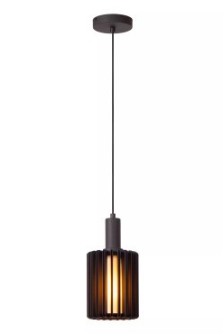 Lucide Lambres - lampe suspendue - Ø 15 x 164 cm - noir