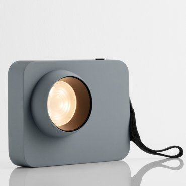 Nova Luce Kedros - lampe à poser rechargeable -  14 x 11 x 5 cm - 3W dimmable LED inclus - bleu gris