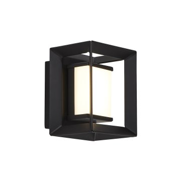 Searchlight Chaplin - applique murale - 8 x 10 cm -1,7W LED inclus - IP44 - noir mat