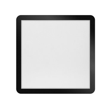ETH Anne Square - plafonnier - 40 x 2,7 x 40 cm - 3 niveaux de gradation - 24W LED inclus - IP44 - noir