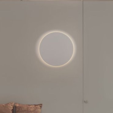 Nova Luce Nevo - applique murale - Ø 30 x 3,9 cm - 20,5W LED inclus - blanc sable