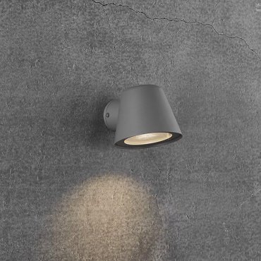 Nordlux Aleria - applique d'extérieur - 14,7 x 11,5 x 11,3 cm - IP44 - gris
