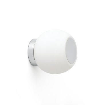Faro Moy - applique/plafonnier - Ø 14 x 13 cm - 4W LED inclus - IP44 - aluminium satiné