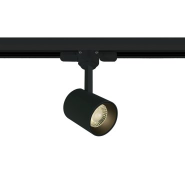 ONE Light COB Cylinder - spot sur rail - système de rail triphasé - Ø 6 x 7,5 cm - 8W LED dimmable inclus - noir