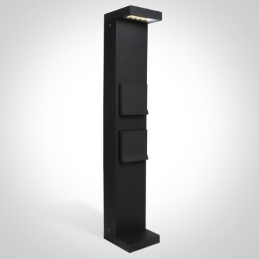 ONE Light - lampe de jardin avec douille - 70 cm - 8W LED inclus - IP65 - anthracite - couleur de lumière blanche
