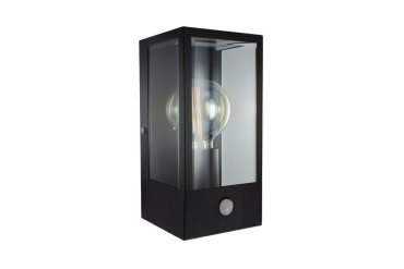 Integral LED Prato - applique murale extérieure avec détecteur de mouvement - 11,5 x 11,3 x 23,7 cm - IP44 - noir