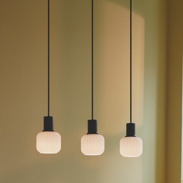 Nordlux Milford - lampe suspendue - 52 x 10 x 144,40 cm - noir et blanc