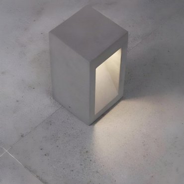Nova Luce Barco - lampe de jardin - 12 x 25 x 12 cm - 6W LED inclus - IP65 - gris