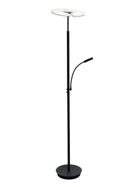 Artdelight Riva - lampadaire - Ø 30 x 180 cm - 30W dim to warm led inclus - noir