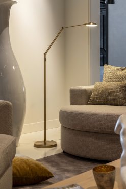 Artdelight Palermo - lampadaire - Ø 26 x 170 cm - 10W dim to warm led inclus - bronze