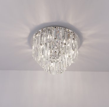 Maxlight Monaco - plafonnier - Ø 42 x 28 cm - chrome