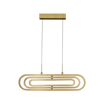 Nova Luce Arte - lampe suspendue - 64 x 44 x 120 cm - 50W LED dimmable inclus - or