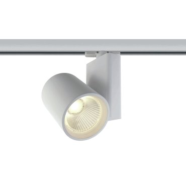 ONE Light COB Track Spot - spot sur rail avec COB LED - système de rail triphasé - Ø 10 x 14 cm - 42W LED inclus - blanc - couleur de lumière blanc chaud