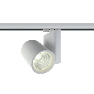 ONE Light COB Track Spot - spot sur rail avec COB LED - système de rail triphasé - Ø 10 x 14 cm - 42W LED inclus - blanc - couleur de lumière blanche