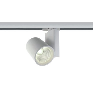 ONE Light COB Track Spot - spot sur rail avec COB LED - système de rail triphasé - Ø 9 x 14 cm - 30W LED inclus - blanc - couleur de lumière blanche