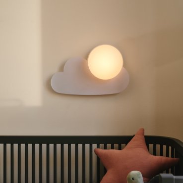 Nordlux Skyku Cloud - applique murale - Ø 16 x 23,8 x 37 cm - blanc