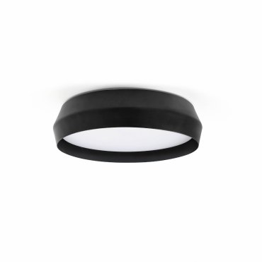 Faro Shoku - plafonnier - Ø 35 x 9,3 cm - 24W LED dimmable inclus - noir