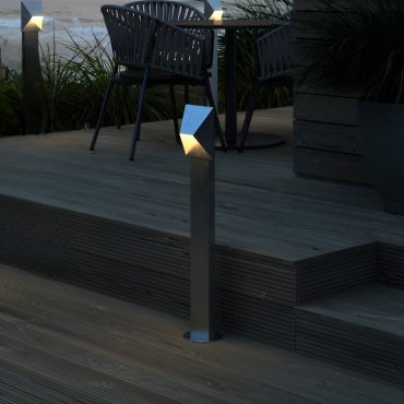 Nordlux Pontio - poteau de jardin - 15 x 15 x 85 cm - IP54 - acier galvanisé