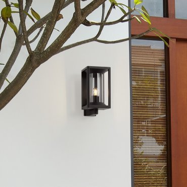 Nova Luce Pacific - applique murale extérieure - 14,5 x 27,6 x 20,6 cm - IP65 - anthracite foncé